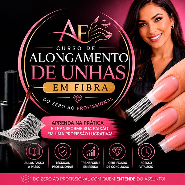 Curso de Alongamento de Unhas em Fibra - 600x600